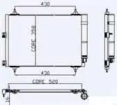 Store code: 040 ABC010 for air conditioning radiator (condenser) BERLYNGO II XSARA PICASSO PARTNER II DV6 (1.6 HDI 16V)