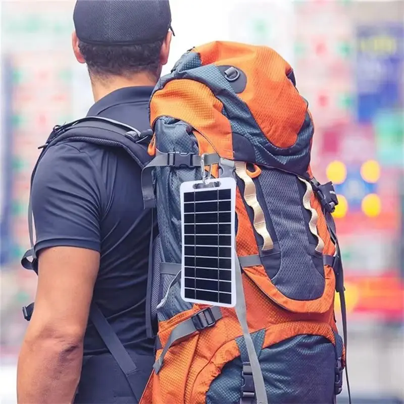 ABUH-Type-C 2W 5V Solar Panel Charge Portable Flexible Kit Lightweight Mini System For Phones Camping Hiking Power Package