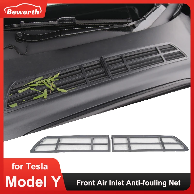 Air Inlet Protective Net For Tesla Model Y 2024 Air-conditioning Insect-proof Cover Vent Intake Grill Filter Car Accessories