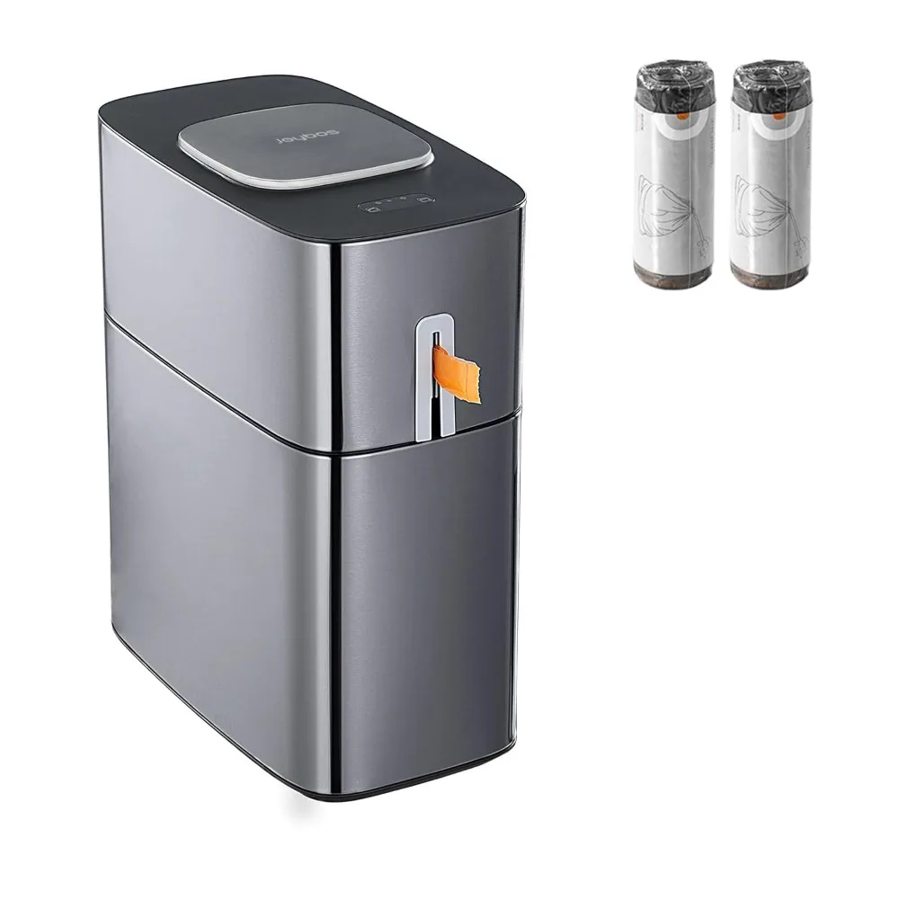 

4 Gallon Automatic Motion Sensor Trash Can, Touchless Metal Garbage Bin for Bathroom Bedroom Office