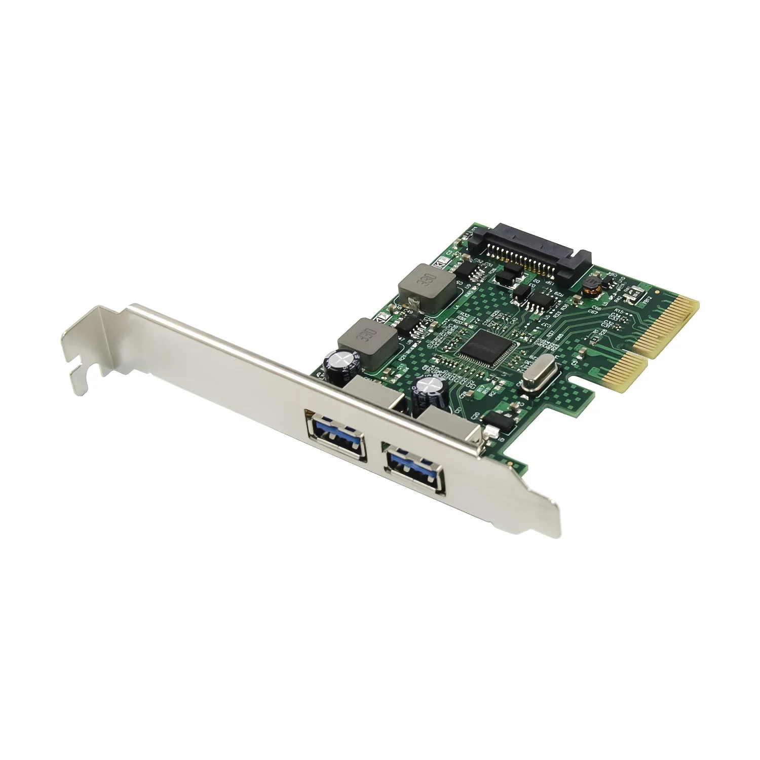

USB 3.1 PCI Express Card 2 порта Superspeed USB 3.1 10 Гбит/с Подъемный адаптер PCIE PCI-E 3.0 X4 ASMedia ASM3142 Набор микросхем для настольных ПК