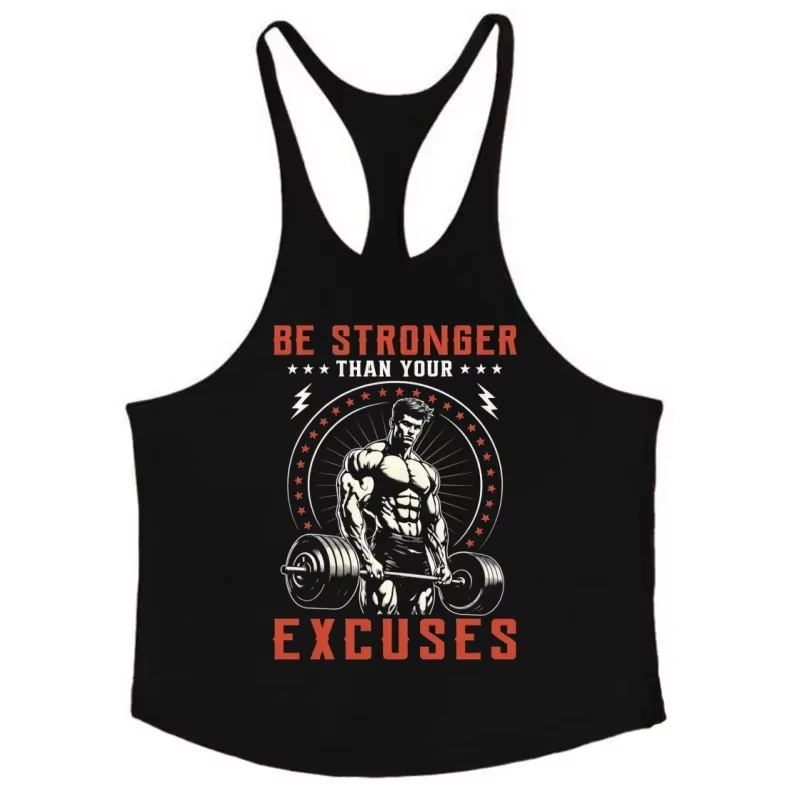 Lightweight Men's Fitness Stringer Vest, Gym Thin-Strap Tank Top with Racerback, Breathable Sleeveless for Gym Sessions