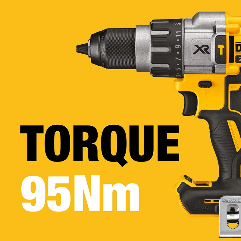 Imagem -05 - Broca de Martelo sem Fio Dewalt sem Escova Velocidades Chave de Fenda Elétrica de Perfuração Original Ferramenta Power Bare 18v xr Dcd996