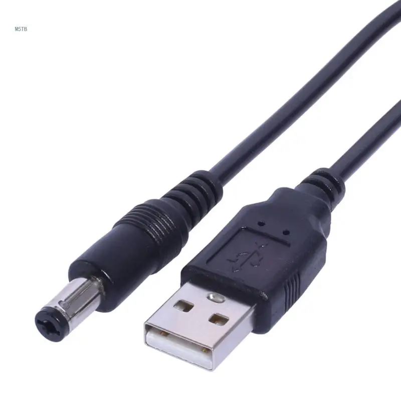 1m USB to DC5.5 x 2.1mm Charging Cable for Electronic Piano LED Light Power Cord Dropship