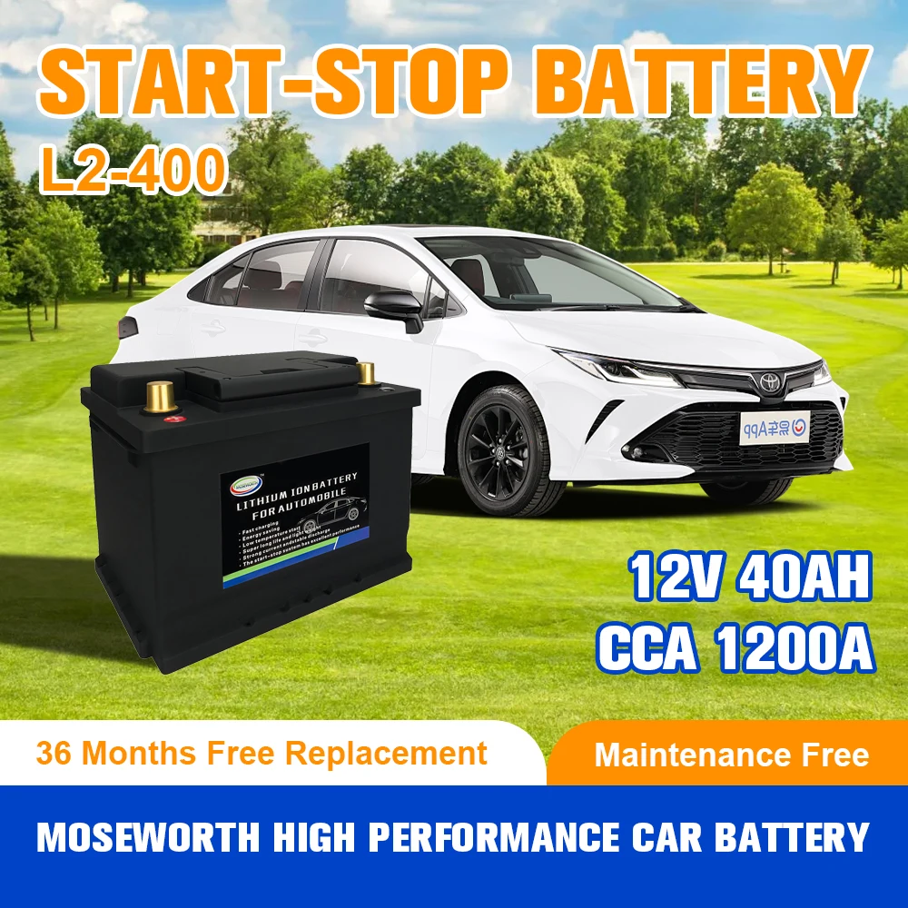 L2-400 12V 50Ah Car LifePO4 Battery CCA1200 Motor Vehicles For All Types Of Cars RV Solar Trailers Boats Camping Lithium Battery
