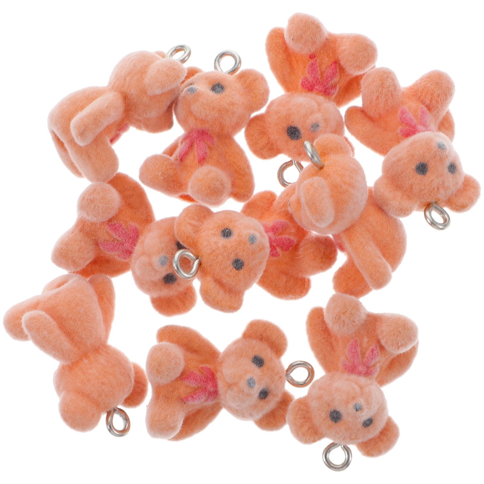

10pcs Bear Diy Necklace Pendants Earring Charm Tiny Resin Accessories for DIY Necklace Bracelet Jewelry Making Pendants
