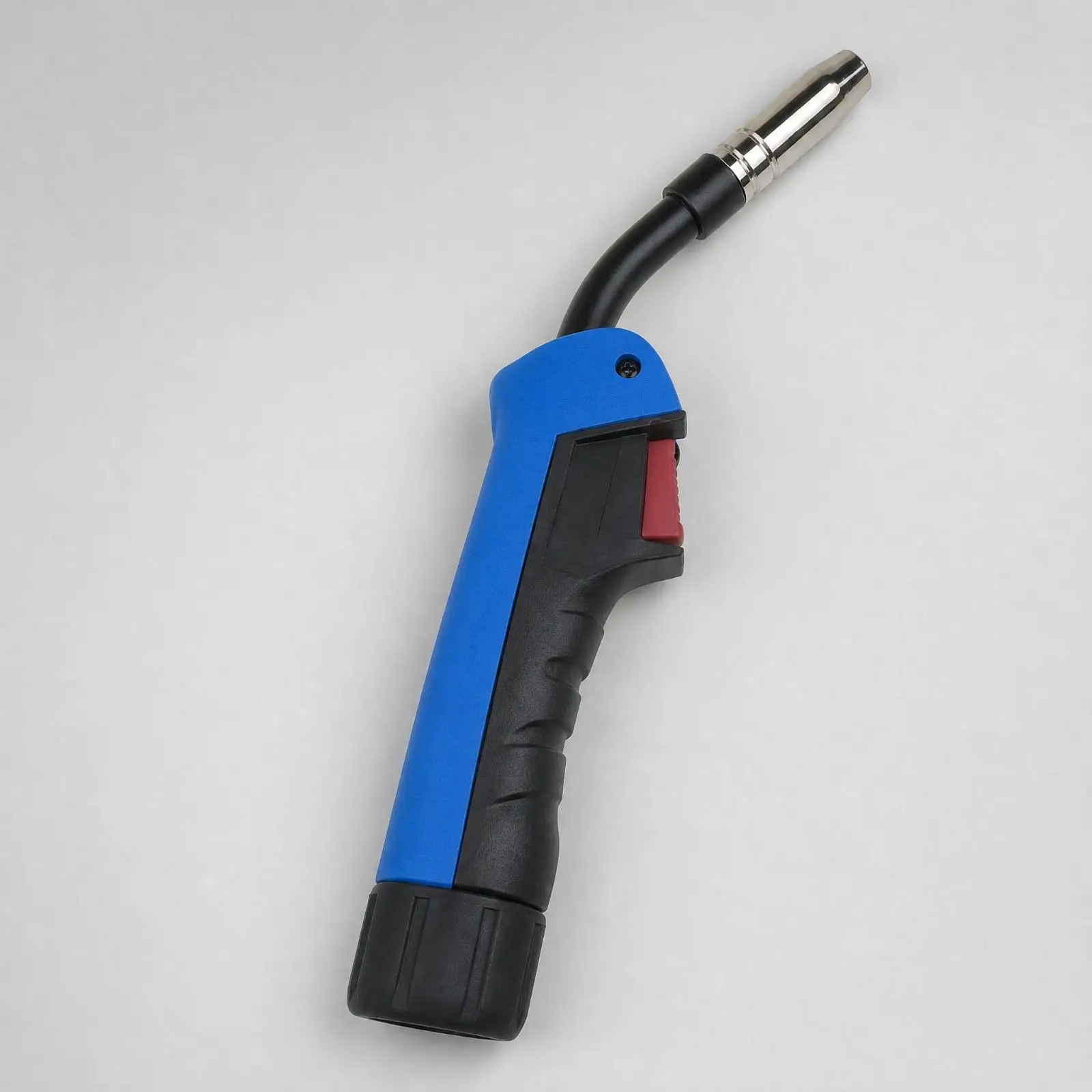 MIG Wire Feed Welding Torch 15AK Gas Shielded Brazing Copper Key Parts Ergonomic Curved Neck Handle for Industrial Welding