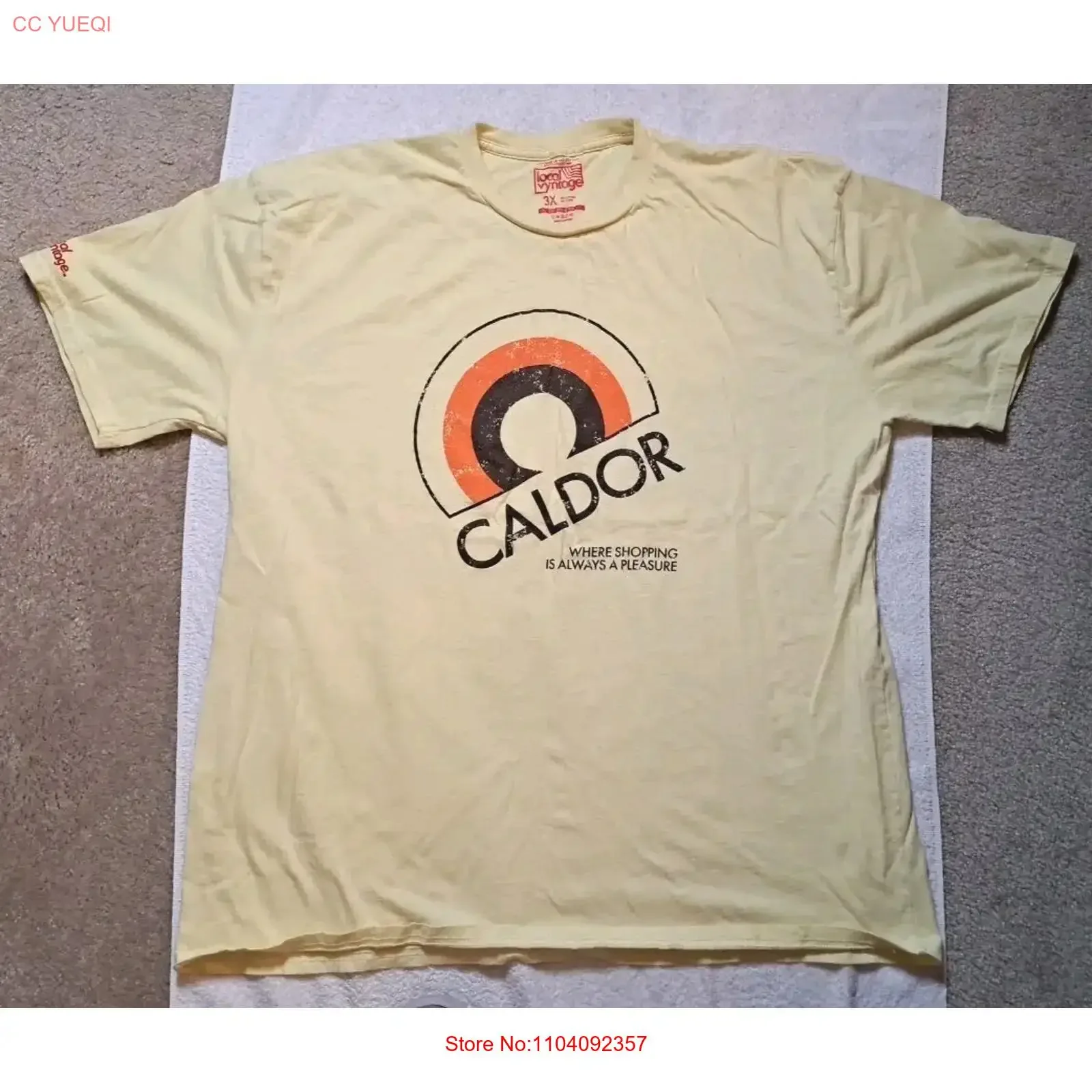 Retro Style Caldor Logo T Shirt by Local Vyntage Size 3XL vintage Washed homme Breathable Comfortable graphic Stretched