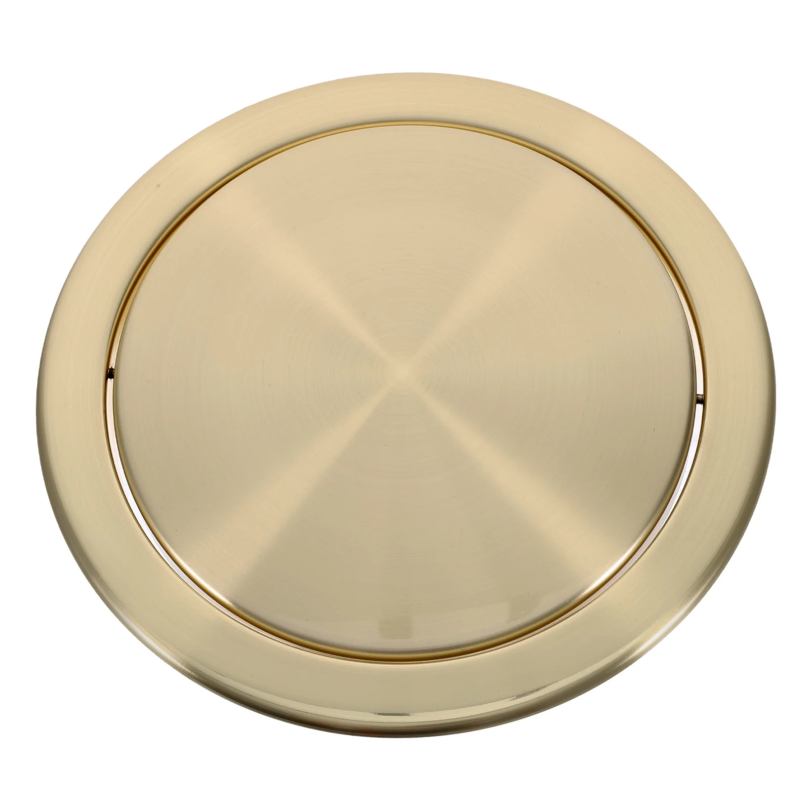 Stainless Steel Trash Can Lid Cover Recessed Countertop Garbage Bin Flap For Kitchen Bathroom Built-In Flush Mount