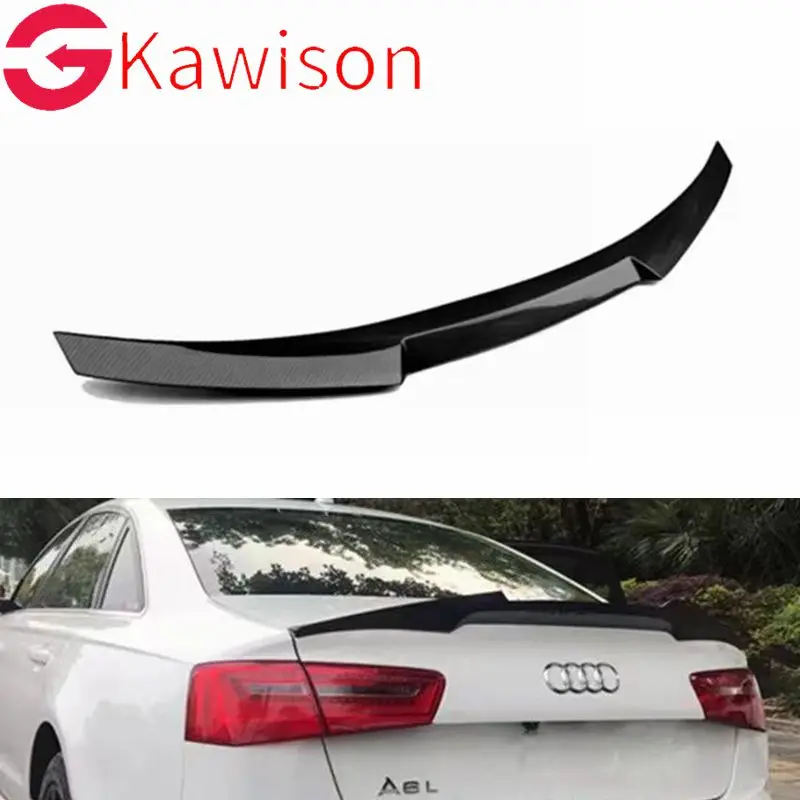 For Audi A6 C7 Spoiler Carbon Fiber Rear Spoiler Trunk Wing M4 2012 2013 2014 2015 2016