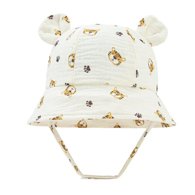 

Spring Autumn Solid Color Soft Baby Bucket Hat Cotton Fisherman Hats Kids Summer Toddler Boy Girls Panama Sun Cap Children 0-12M