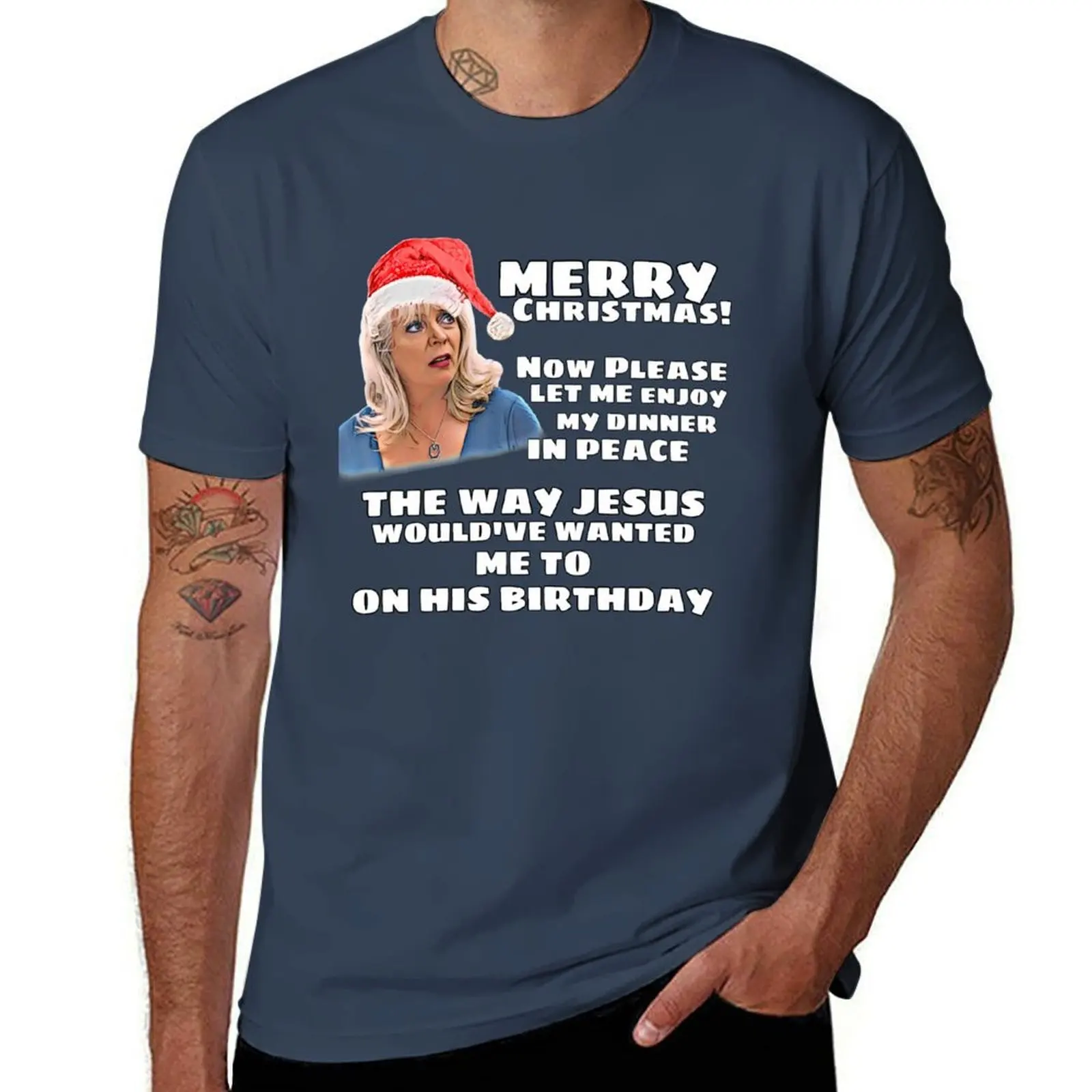 

Pam Gavin & Stacey Christmas “Jesus Would’ve Wanted” T-Shirt t shirts for man graphic funny t shirts cotton 100% T-Shirt