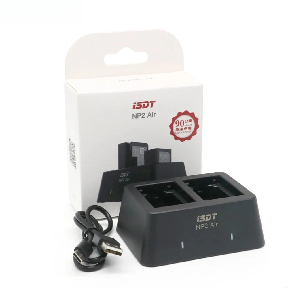 

ISDT NP2 Air 25W Dual Channel Charger for SONY NP-BX1 NP-FZ100 NP-FW50 Digital Imaging Batteries Mix-Mode Charging