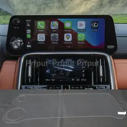 Tempered glass screen protector film For Lexus LX 600 2022-2023 12.3 inch Car radio GPS Navigation Interior accessories