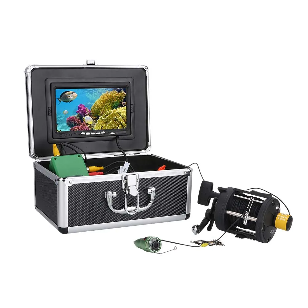 

Sea Wheel DVR Recorder Underwater Fishing Video Camera With 6W LED Infrared Lamp Lights For River Fishing