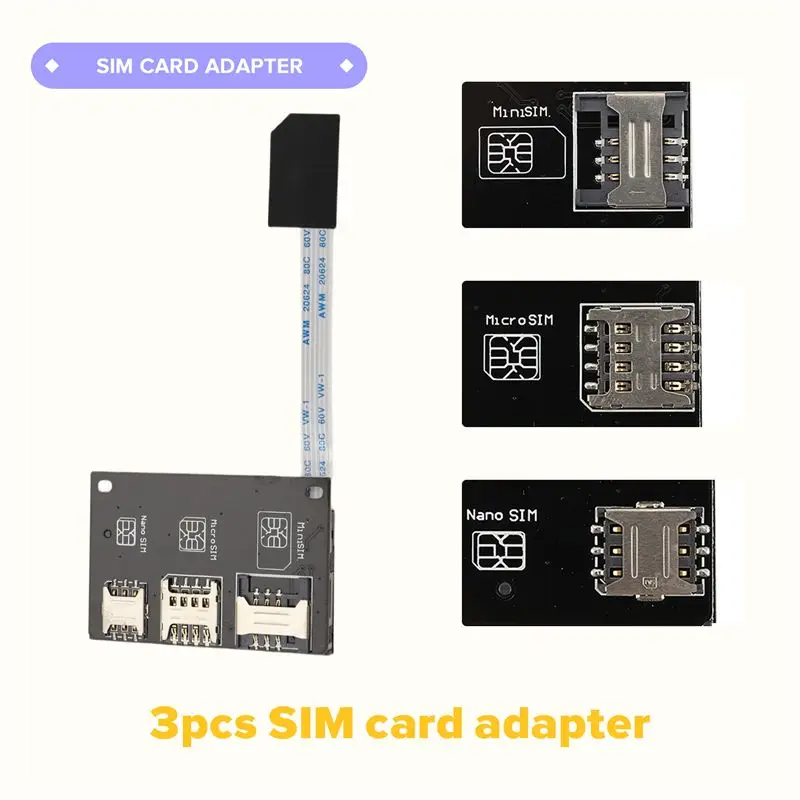 A01E-2730 External Nano SIM Activation Tools Converter To Smartcard IC Card Extension 4In1 For SIM Card Adapter Kit
