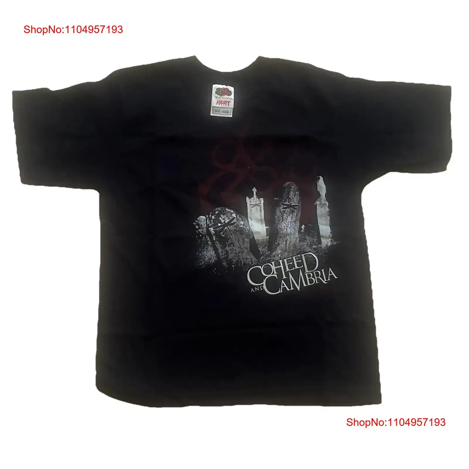 

Coheed And Cambria Graveyard винтажная брендовая новая футболка с лицензией Never Worn YM винтажная стираная мягкая дизайнерская одежда модная