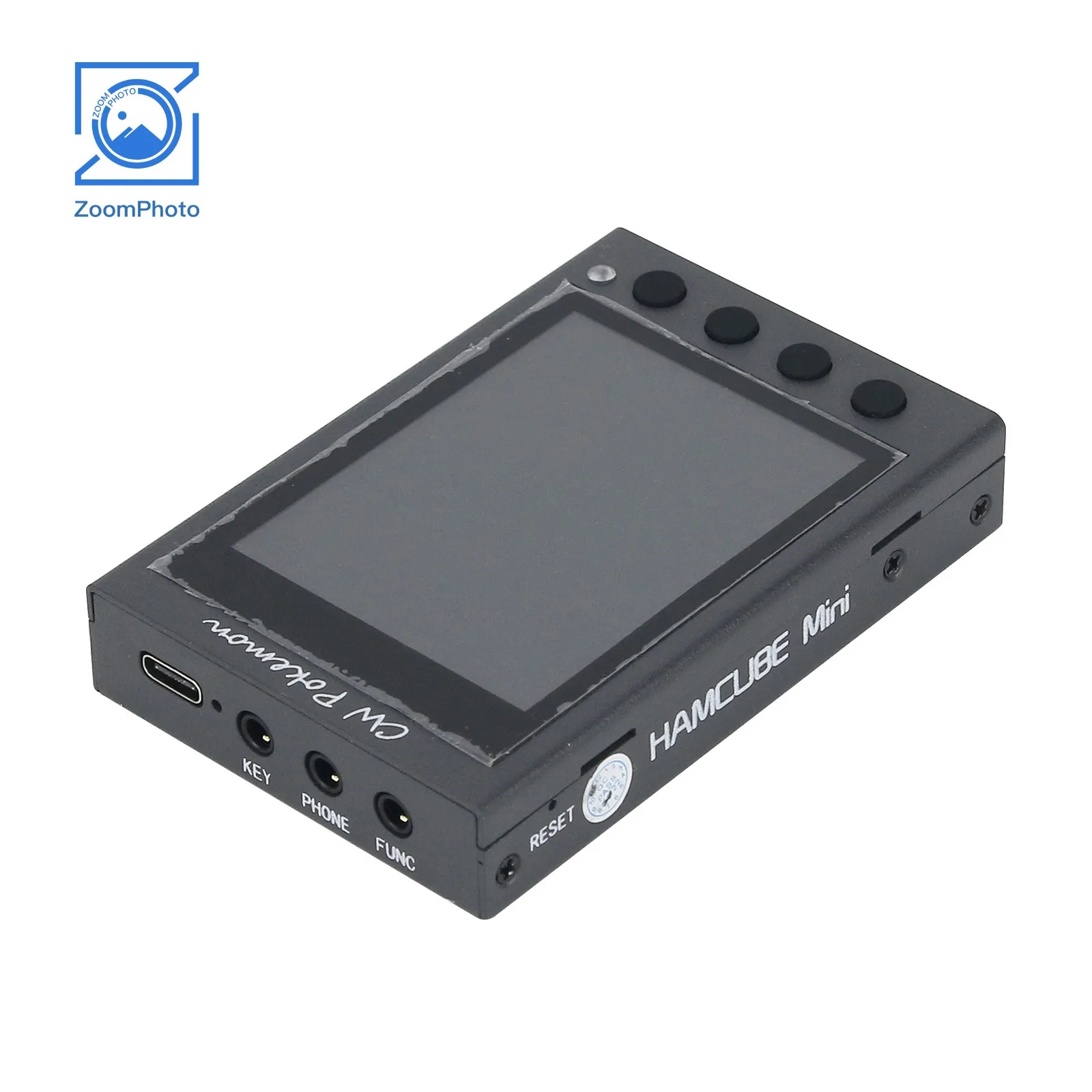HAMCUBE Mini CW Trainer Morse Code Trainer Stainless Steel Morse Key Portable Key Paddles