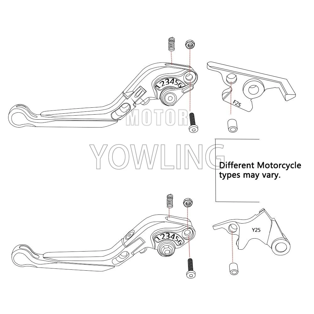 For Honda CBF1000 CBF 1000 2006 2007 2008 2009 CNC Folding Brake Clutch Lever Extendable Handles Levers Motorcycle Accessories