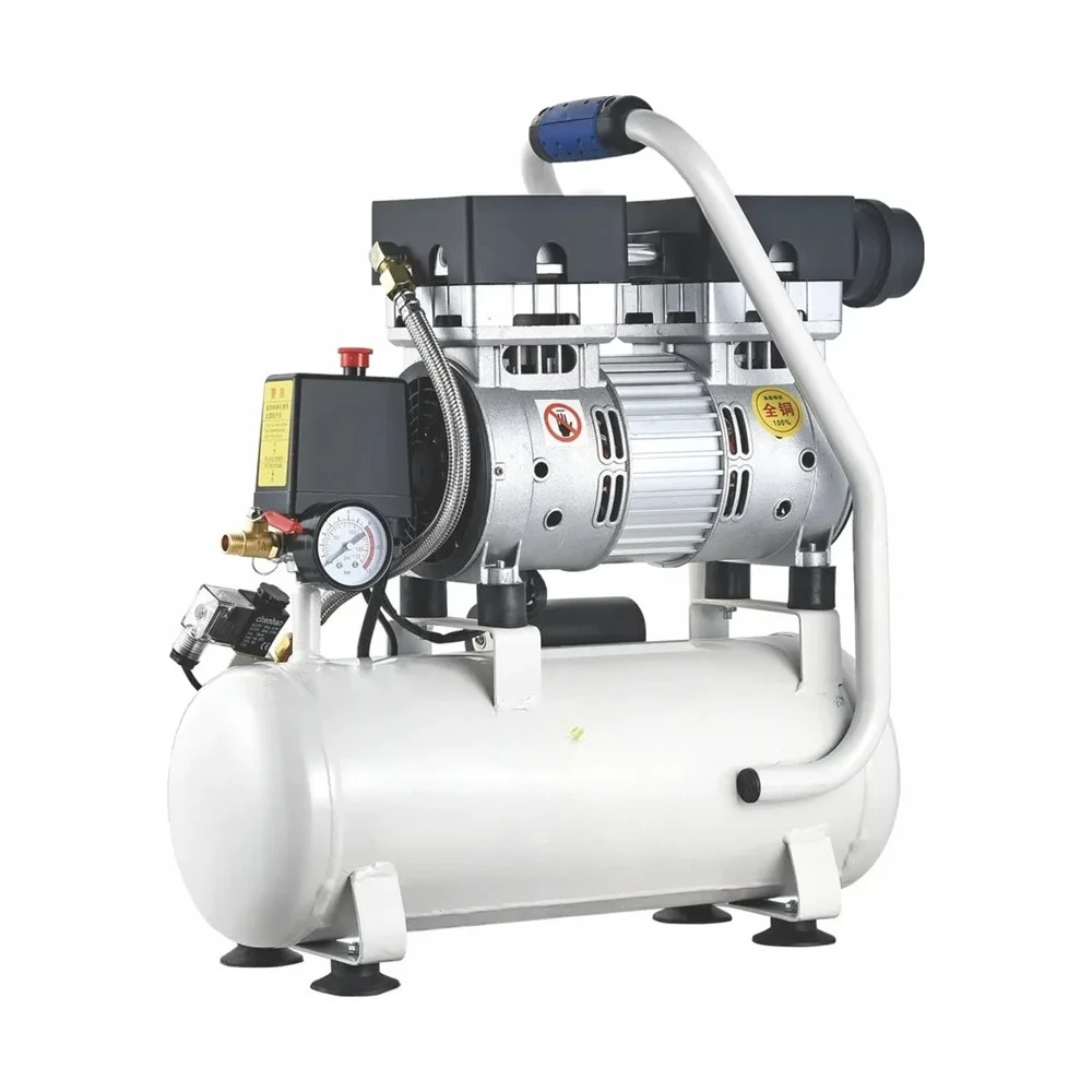 Low Price 220v 50hz Portable Piston Air Compressor Oil Free Silent Air Compressor Oil Free