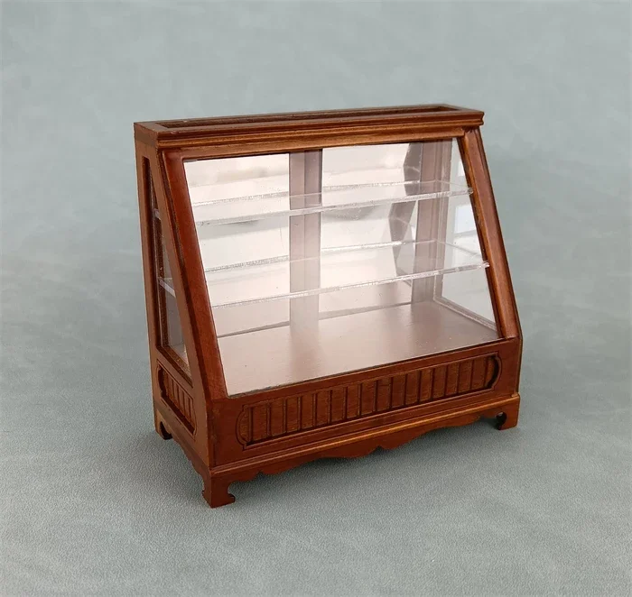 Doll House 1:12 Miniature Dollhouse Furniture Model Mini Cake Display Cabinet Group Mini Sofa Mini Chair Doll House Decoration