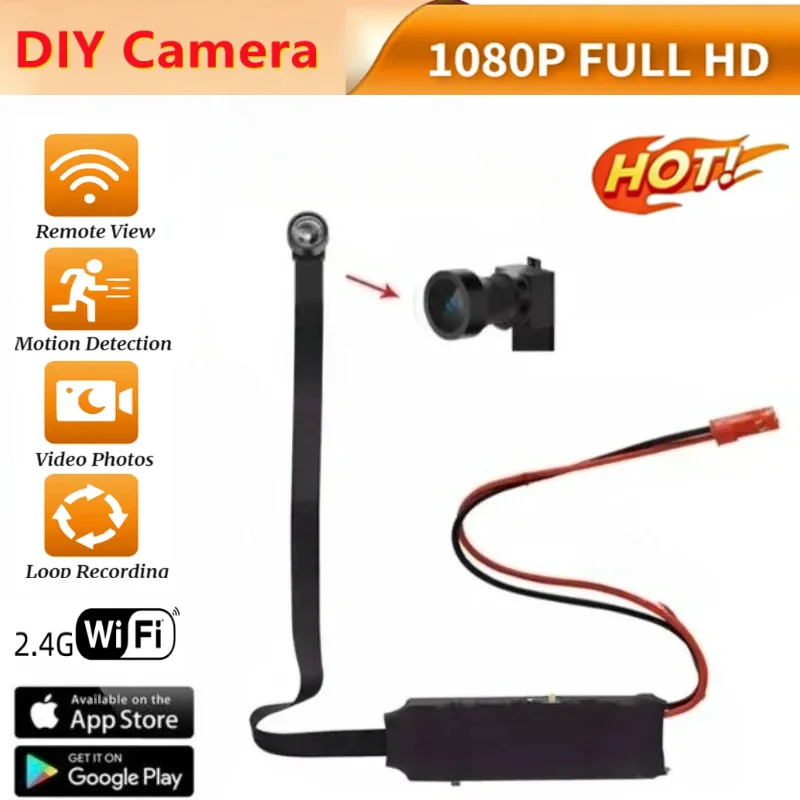 HD 1080P Mini-Kamera Videorekorder WLAN-Camcorder DIY-Modul Smart Home Bewegungserkennung Drahtlose P2P-Kamera mit Fernansicht
