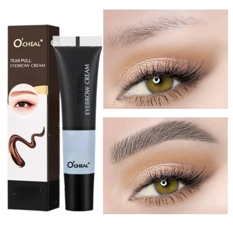 Semi-permanent Peel-off Eyebrow Dye Waterproof Eyebrow Tattoo Color Long-lasting Tear Eyebrow Gel Cosmetics Eyebrow