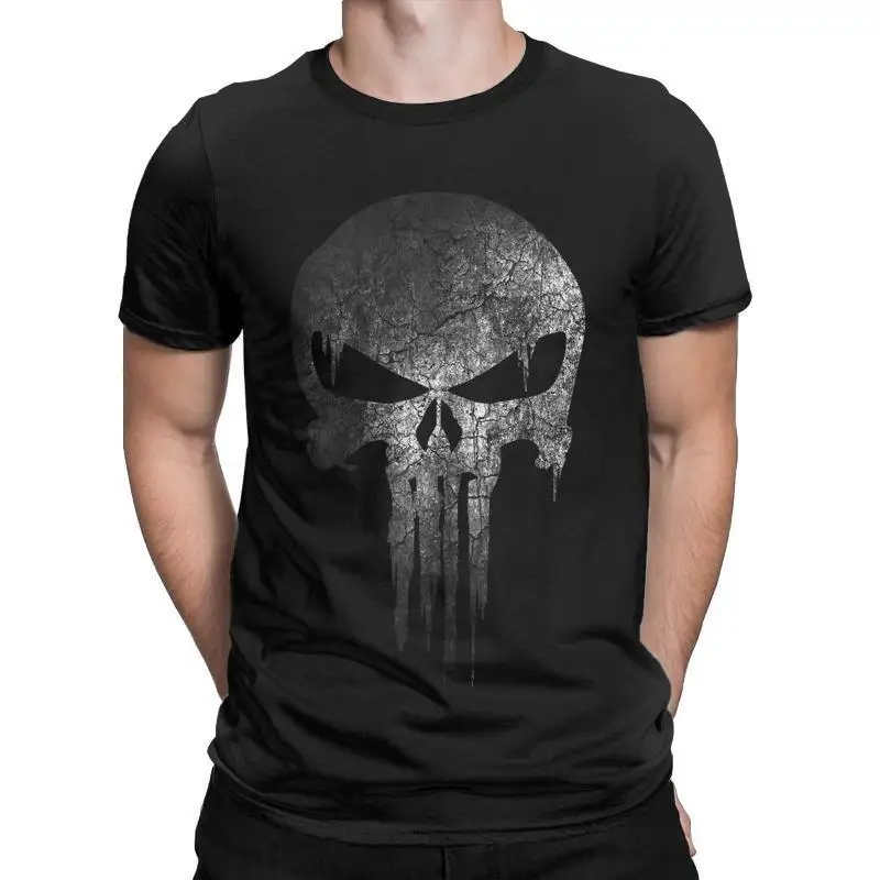 

Skull Print Men's and Women's Same Casual Sports T-shirt Clothes Trendy Fashion Cotton T-shirt Y2k Short Sleeves Fashionable