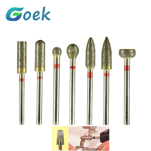 Broca Dental totalmente sinterizada de diamante HP, herramientas de odontología, pulidora de coronas de cerámica de Zirconia, pulido de laboratorio rojo fino