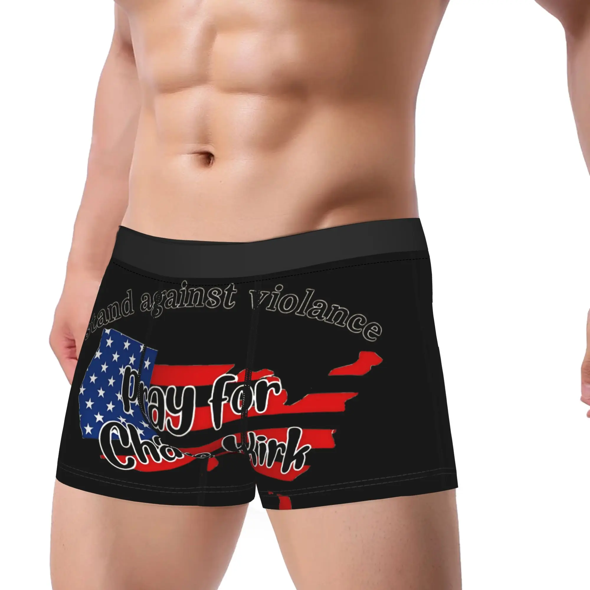 تشارلي كيرك الملابس الداخلية الجدة سراويل تصميم الملاكم موجز للذكور 3D الحقيبة بالإضافة إلى حجم الملاكم السراويل