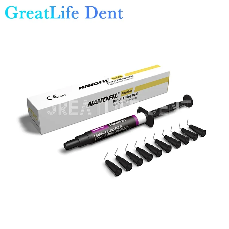 GreatLife Dent Наполнение зубов Возток Реставрационный шприц из смолы Стоматология Эмаль Материал Эстетика Композитная смола Стекло Лейнер