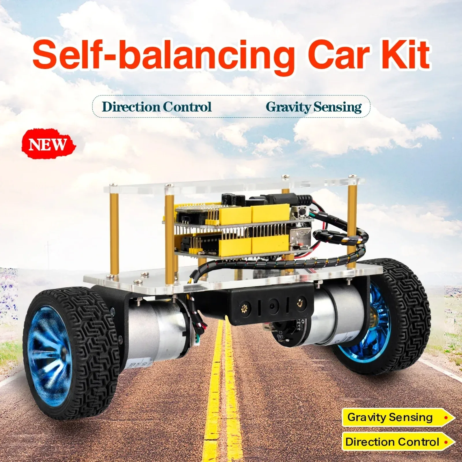 

Self-Balancing Robot Car Kit for Microcontroller - STEM Educational DIY Electronics Project for Kids