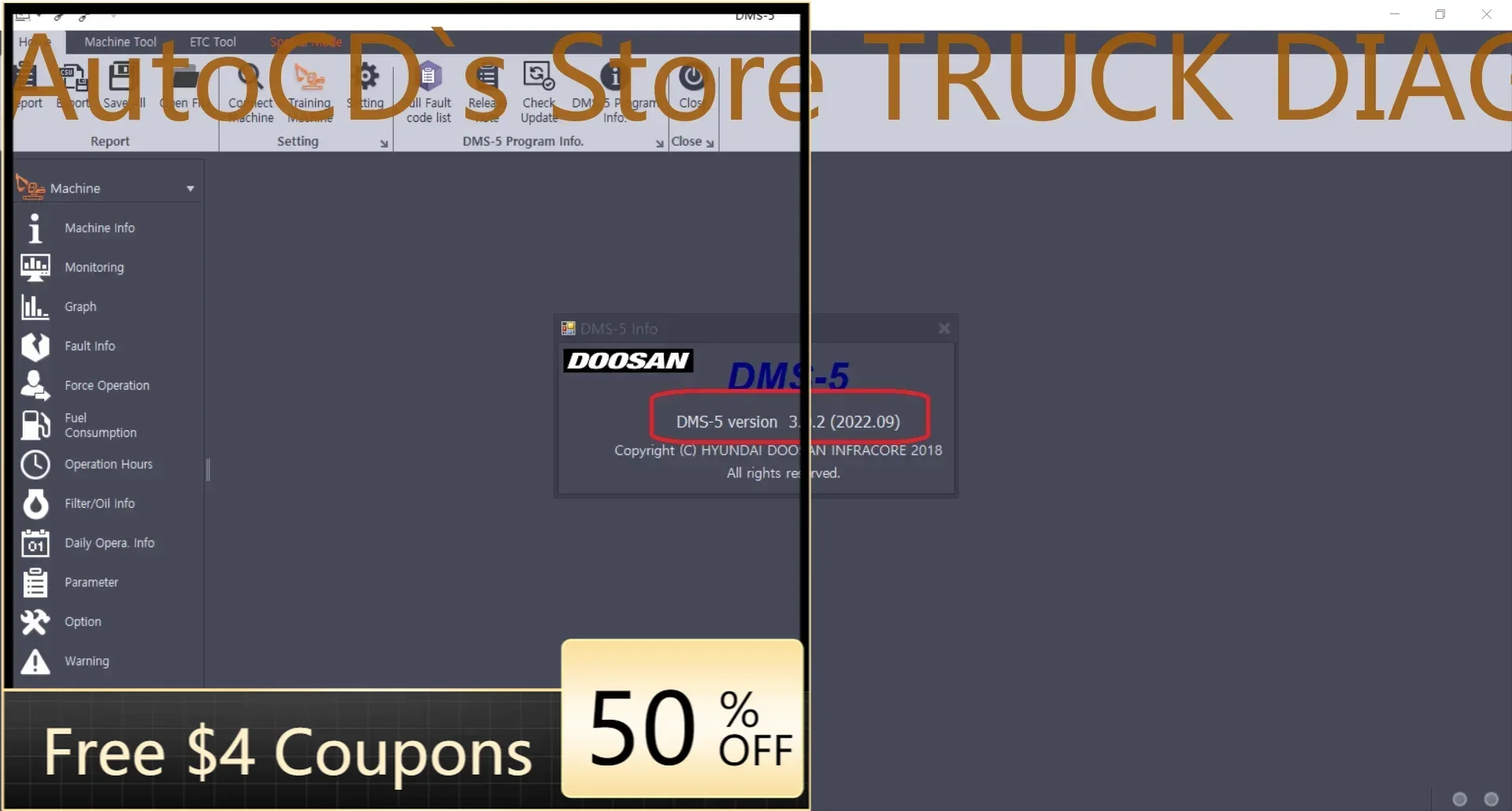

AutoCD Программа мониторинга экскаватора Doosan/колесного погрузчика DMS-5 v3.2.8 Специальный режим [09.2025]+keygen