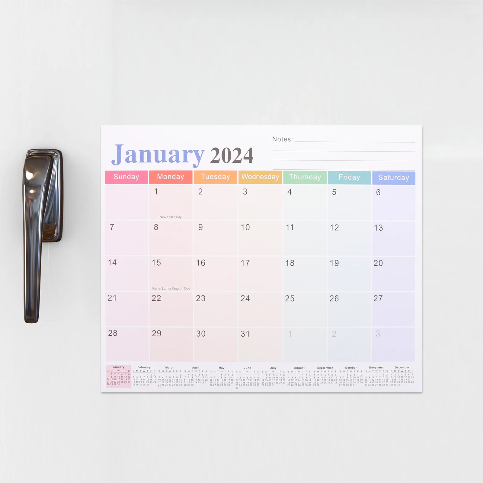 Magnet Calendar for Fridge Home Magnets Refrigerator Magnetic Monthly Household