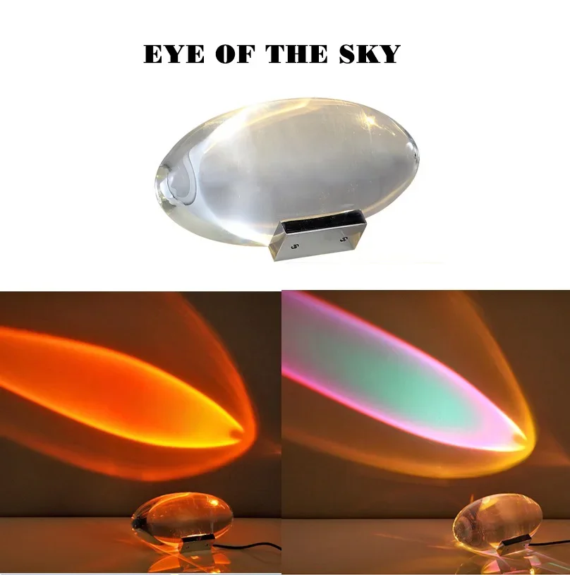 Italian Designer Table Lamp Led Crystal Eye Of The Sky Egg-shaped Lamps Living Bedroom Decor Light Night Projector Bedside Lamp