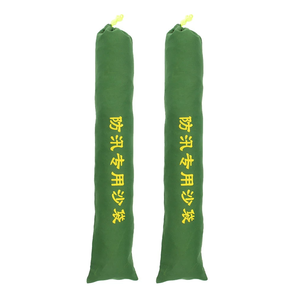 

2Pcs Flood Protection Barrier Thick Canvas Sandbags Reusable Waterproof Home Garage Door Flood Control Sand Bag
