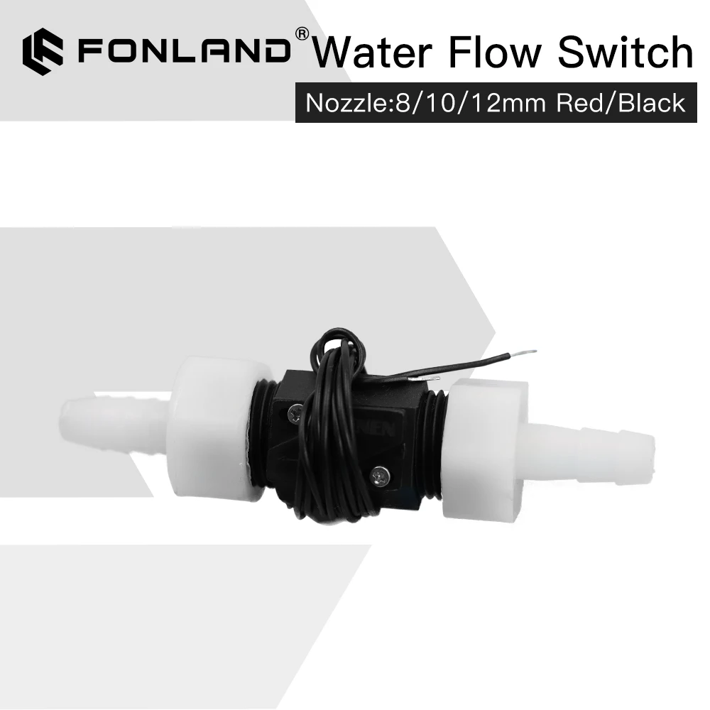 FONLAND 8/10/12mm Nozzle Water Flow Sensor Switch Meter G1/2"Pressure Controller Automatic Circulation Pump Thread Connector