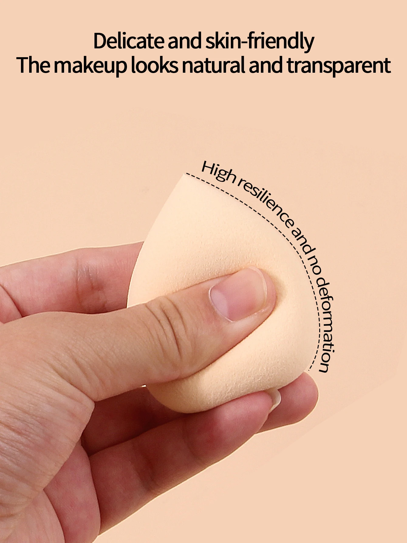 10/100PCS Super soft water drop beauty egg,non-latex sponge egg makeup powder puff,dry and wet dual-purpose portable beauty tool