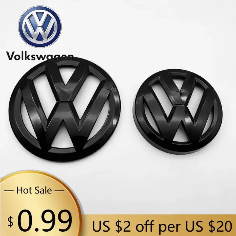 

Для VW Volkswagen Jetta MK5 Golf, 2 шт., черные накладки на эмблемы передней и задней части для Volkswagen Golf MK4 MK5 MK6 MK7 MK7.5, модифицированные
