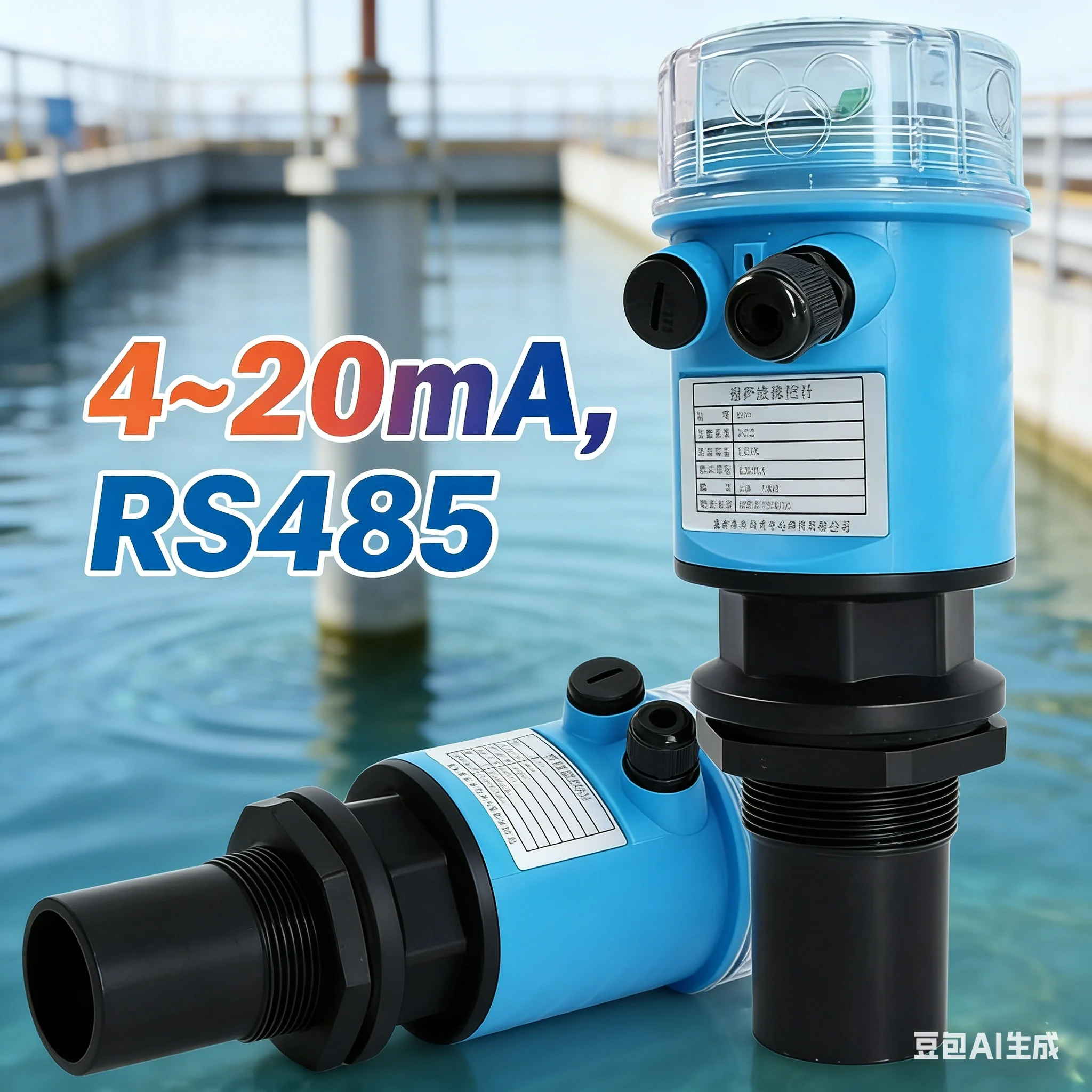 Ultrasonic level gauge integrated split explosion-proof level gauge sensor level gauge transmitter sensor 4-20mA controller