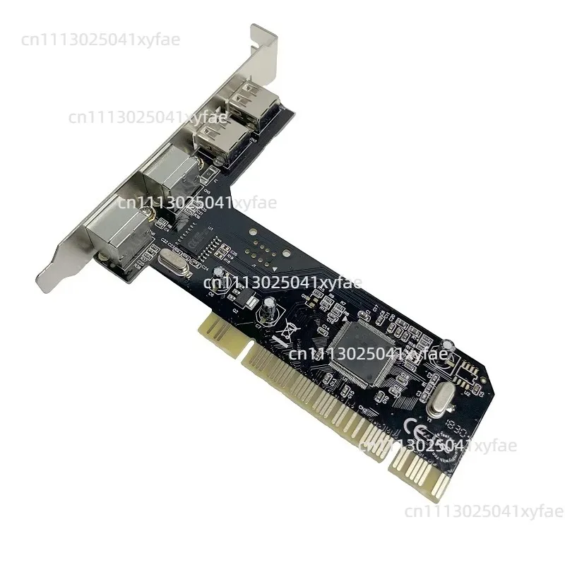 32bit PCI Adapter Card, Expands to PS/2 Keyboard Mouse + 2 USB 2.0 Ports for PC