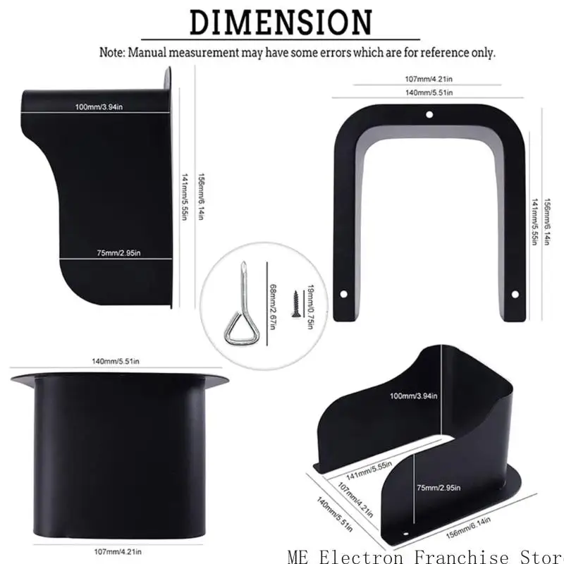 T5EA Universal Protective Gambell Rain Shield per varie dimensioni campanelli e sistemi sicurezza varie attrezzature
