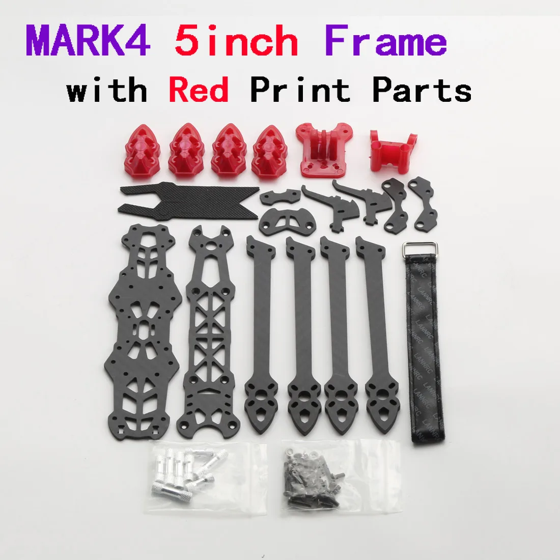 Mark4 5 inch FPV Koolstofvezel Frame 225mm Wielbasis 5mm arm Freestyle Lange Afstand Frame voor RC Quadcopter racing drone