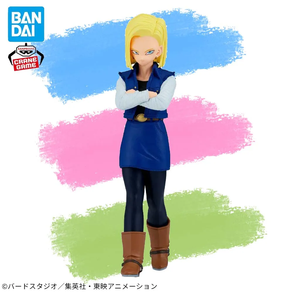 

In Stock Original BANPRESTO SOLID EDGE WORKS Android 18 Figure Anime Dragon Ball Z Model Genuine Boxed Toy