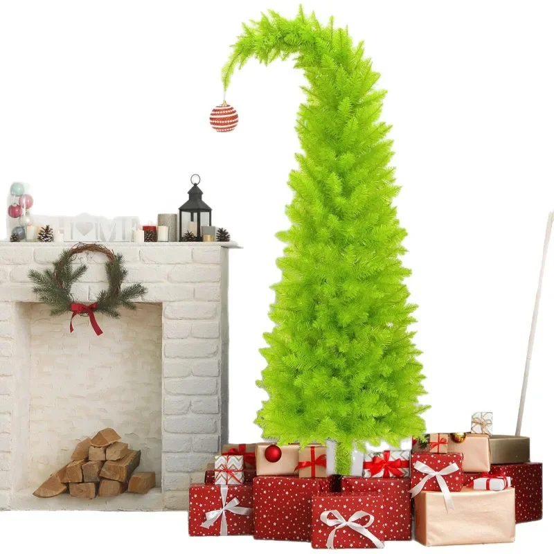 

Bendable pencil shaped artificial Christmas tree elbow Christmas tree without lights