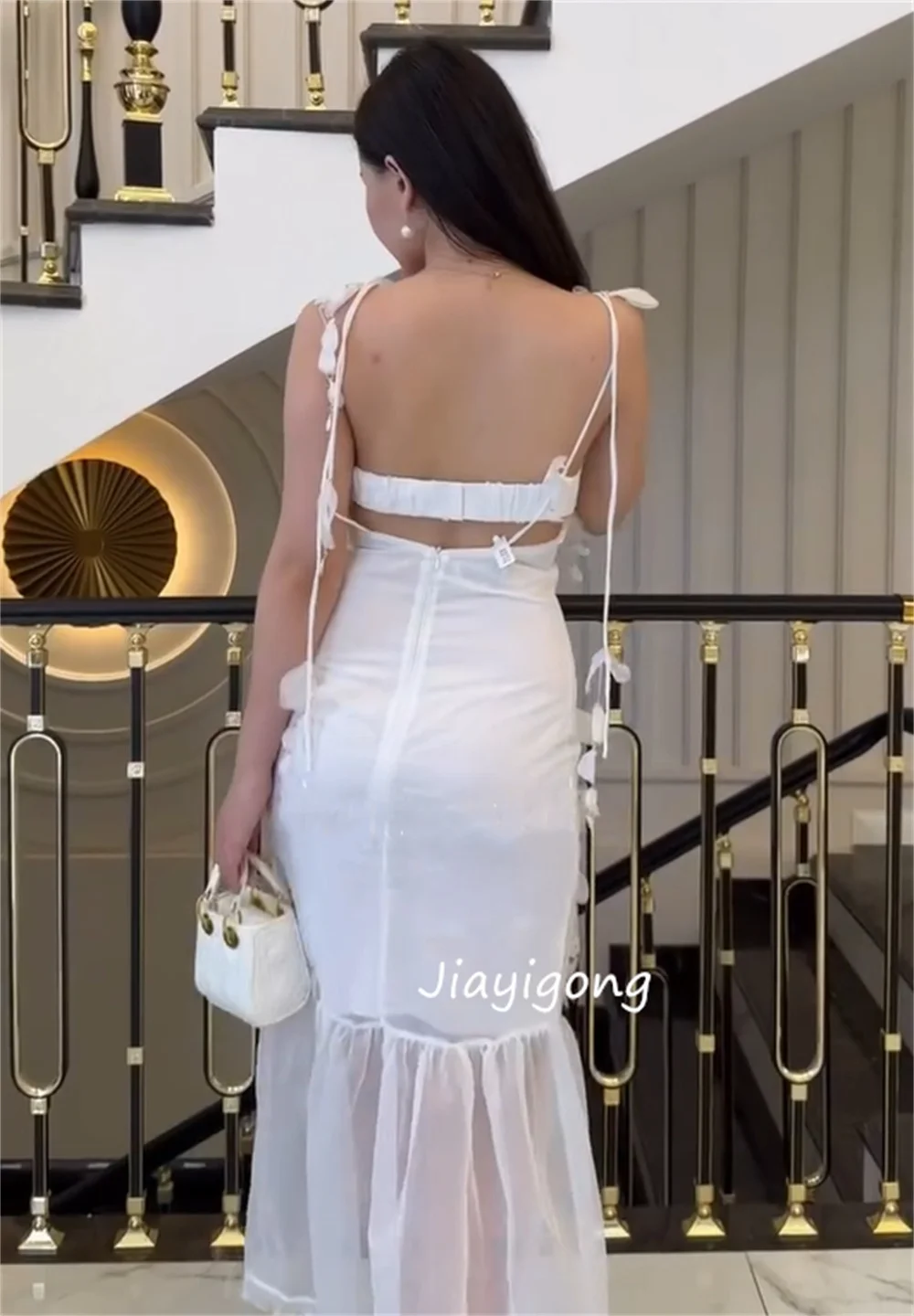 Robes mi-longues sirène plissées élégantes personnalisées, bretelles Spaghetti, sur mesure, pour occasions, fête, Pastrol Simple