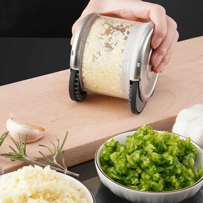 

Garlic Rammer Roller Puller Manual Kitchen Gadget