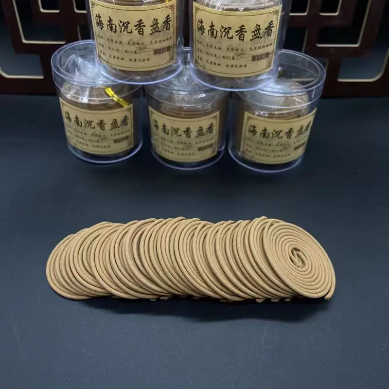 Nha Zhuang Agarwood and Incense Coil Laoshan Pure Sandalwood and Incense Home Indoor Fragrance Natural Long-Lasting Bedroom Arom