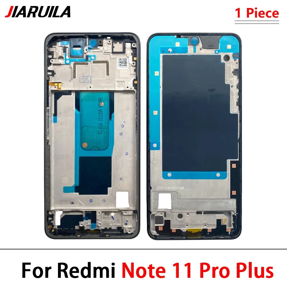 Front Housing LCD Display Frame For Xiaomi Redmi Note 11 Pro 5G 2201116SG Housing Middle Frame Bezel Plate Cover