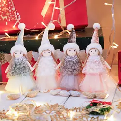 Christmas Angel Doll Pendant Merry Christmas Decorations For Home 2024 Navidad Kerst Natal Noel Xmas Tree Ornaments Supplies